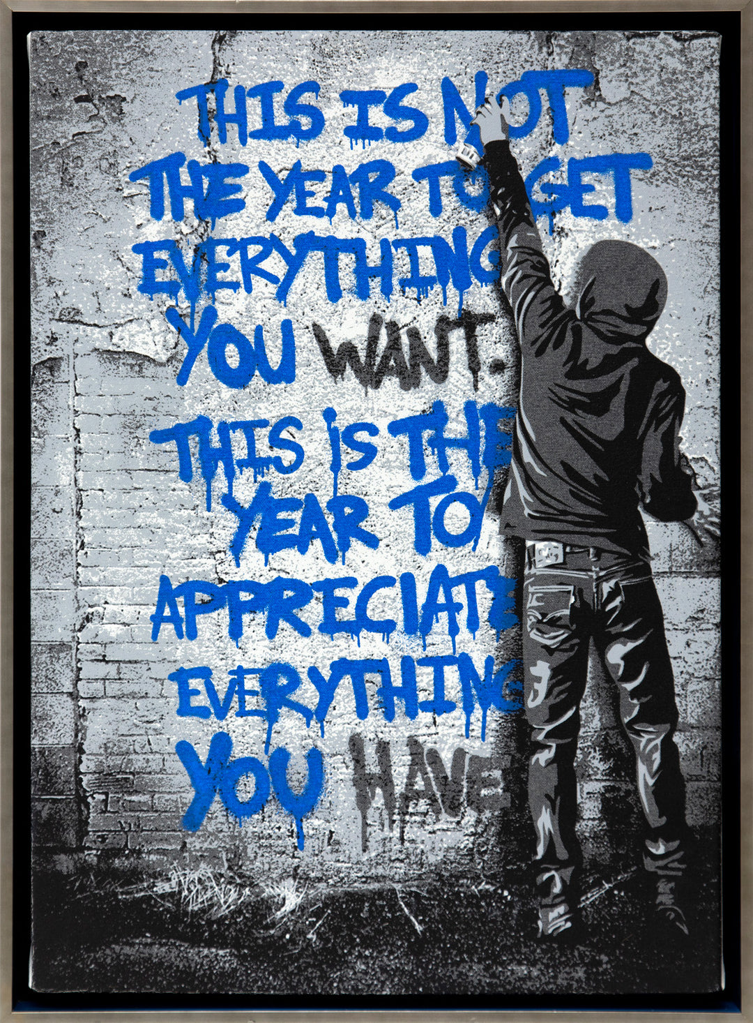 Mr. Brainwash, 'Open your Mind - Blue', 2021