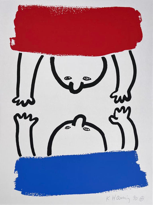Keith Haring, 'The Story of Red and Blue #16', 1989