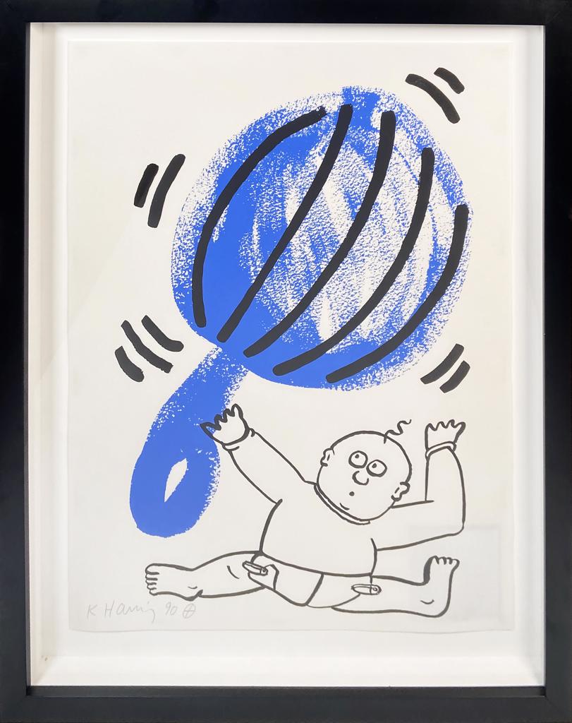 Keith Haring, 'The Story of Red and Blue #2', 1989 | Available for Sale | framed