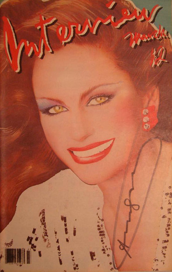 Andy Warhol Interview Magazine with Countess Brandolini on cover signed