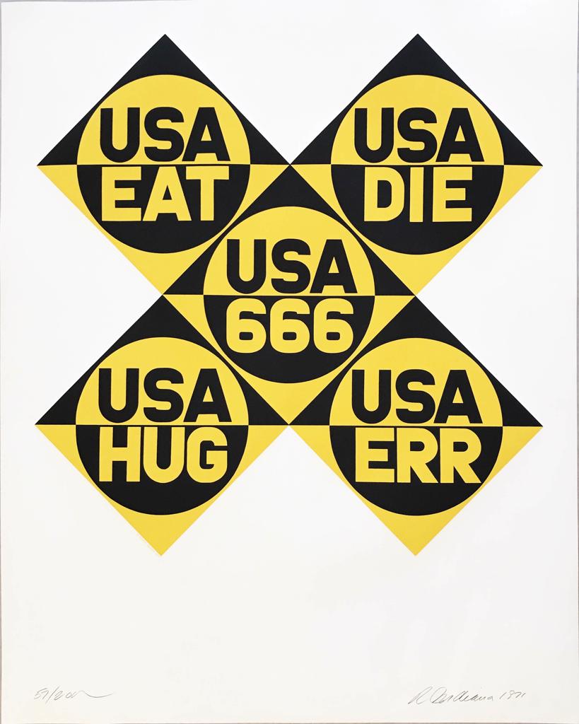Robert Indiana, 'Decade (USA 666)', 1971 | Available for Sale