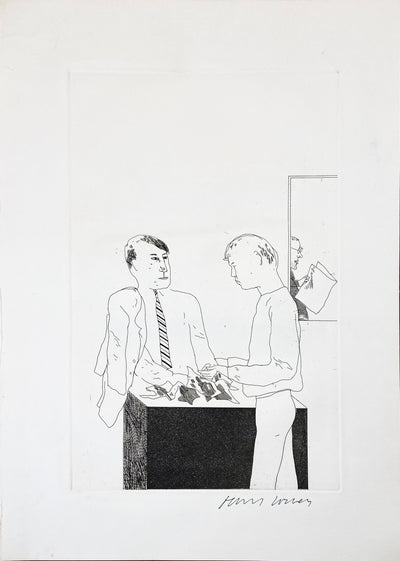 David Hockney, 'He Enquired After the Quality', 1969-67