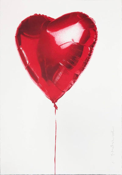 Mr. Brainwash, 'Hold On To My He(ART), 2018 | Available for Sale | Image of Balloon Heart Print