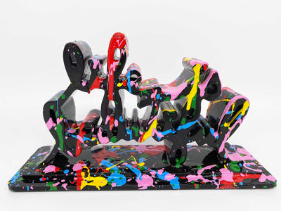 Mr. Brainwash, 'Life is Beautiful -Dipped Splash', 2020 | Black | Available for Sale | Image of signed sculpture