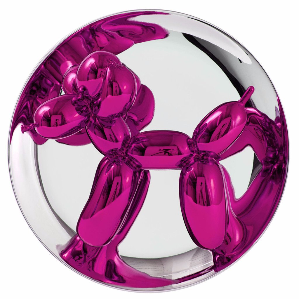 Jeff Koons, 'Magenta Balloon Dog', 2015 | Available for Sale | Photograph of sculpture