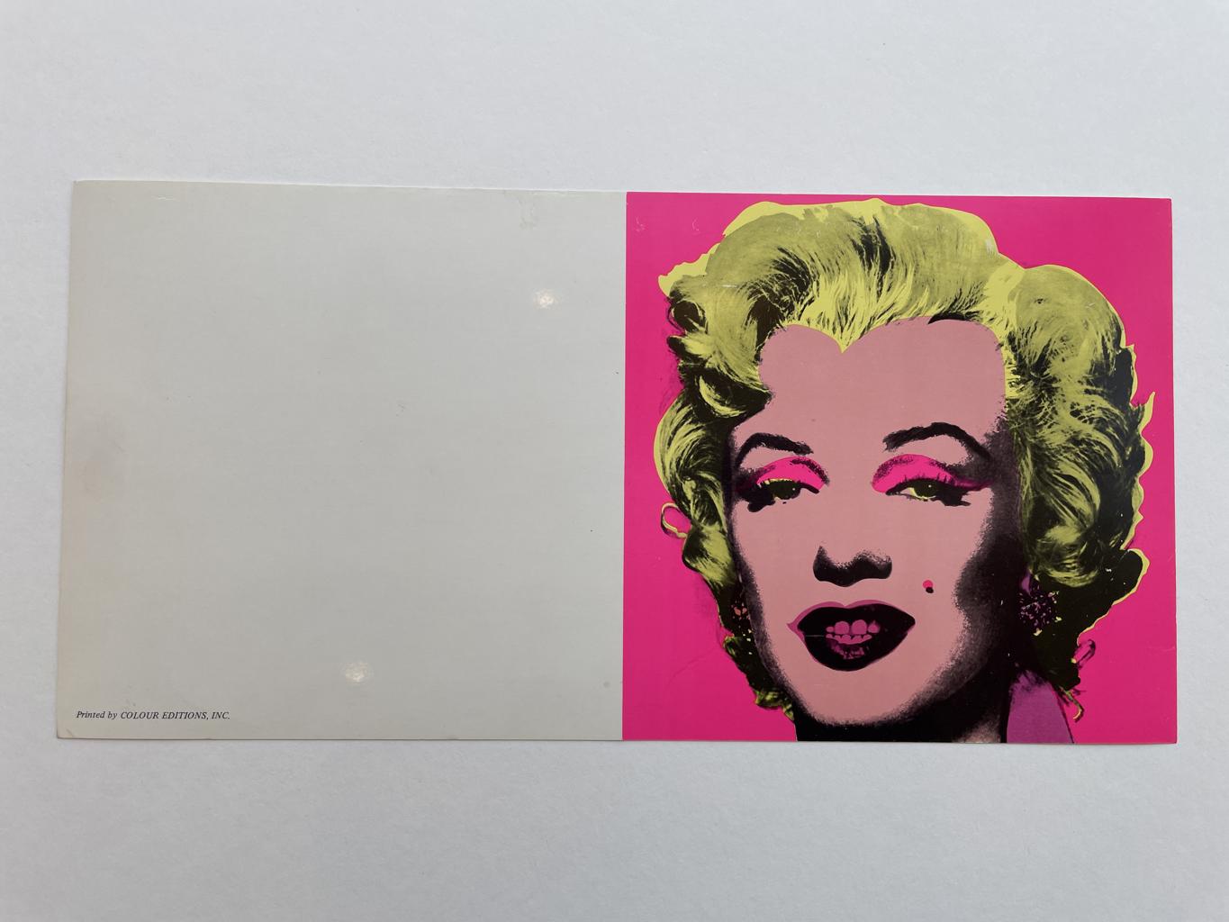 Andy Warhol, 'Marilyn (Announcement)', 1981 | Available for Sale | Image of full invitation