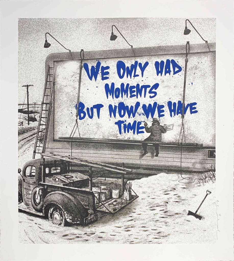 Mr. Brainwash, 'Now Is The Time', 2020 | Available for Sale | Image of Blue Print| Available for Sale |