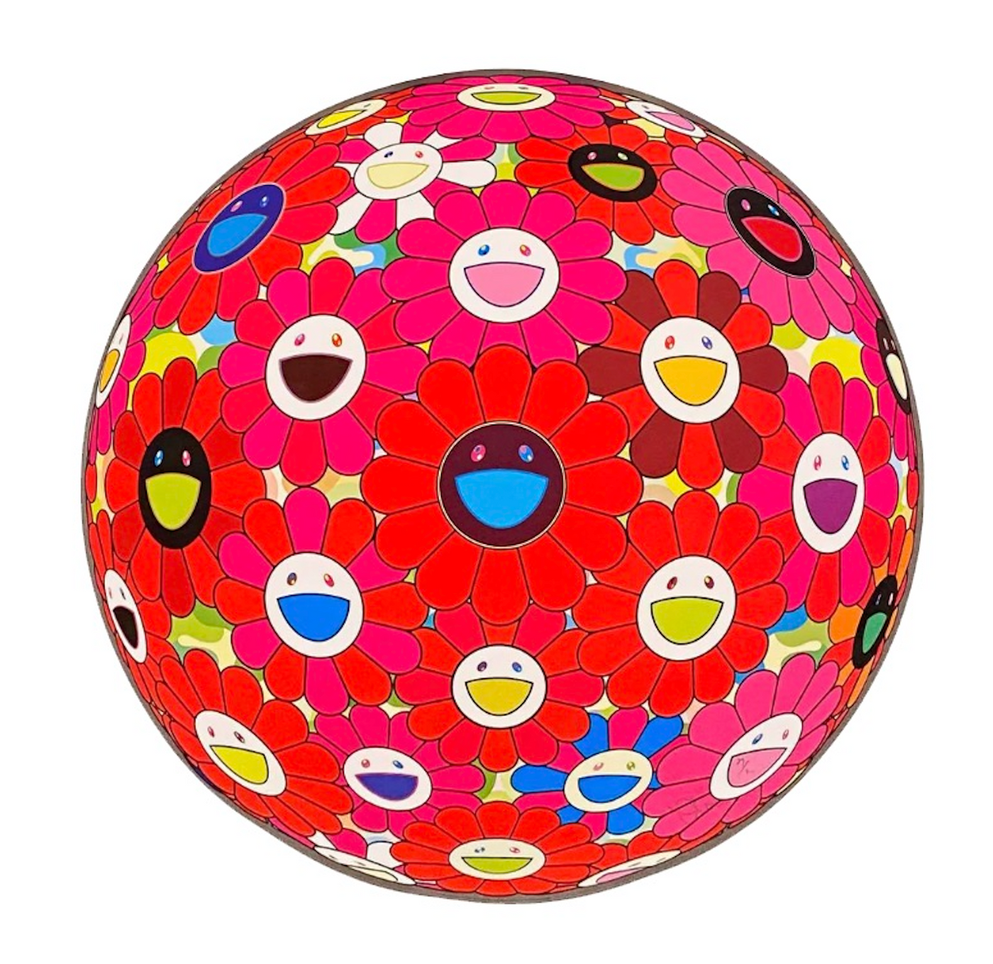 Takashi Murakami, 'Flowerball (3D) - Red, Pink, Blue', 2013