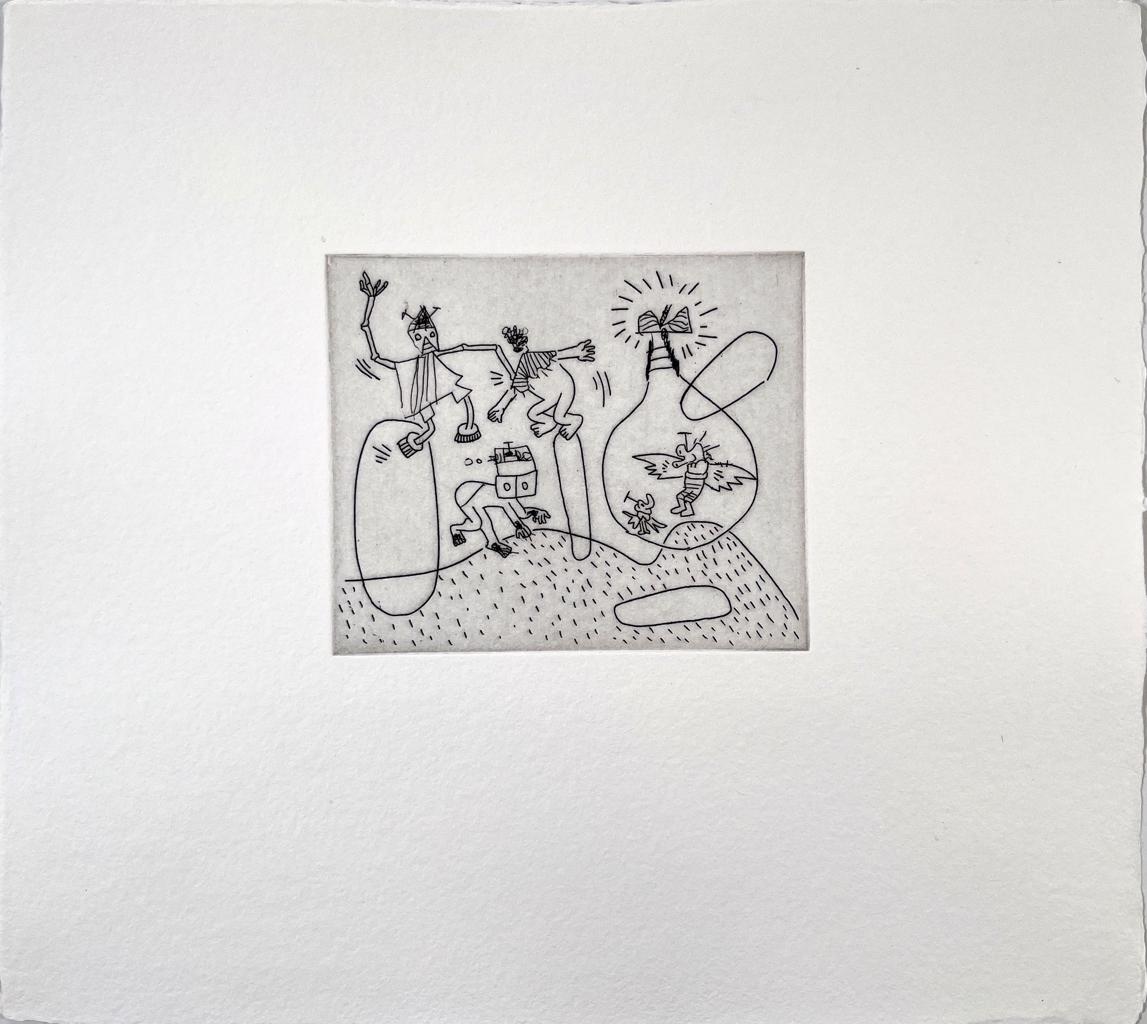 Keith Haring, 'Untitled (w/ Sean Kalish) #10', 1989