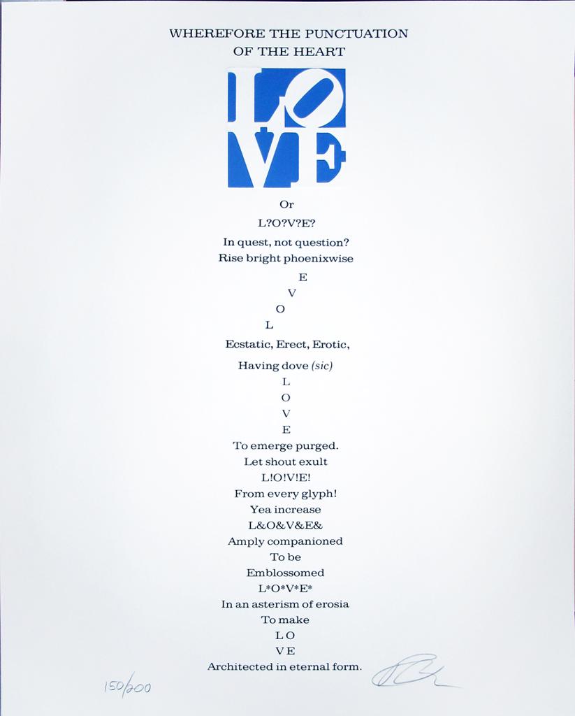 Robert Indiana, 'Book of Love Poems', 1996 | Available for Sale