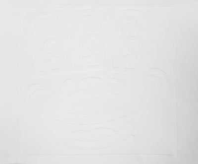 Keith Haring, 'White Icons (E) - Three Eyed Man', 1990