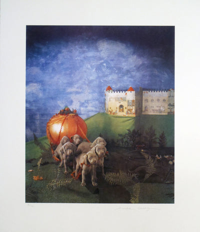 William Wegmen, '6 Pups And The Pumpkin Carriage', 1994 | Available for Sale | Image of Signed Print